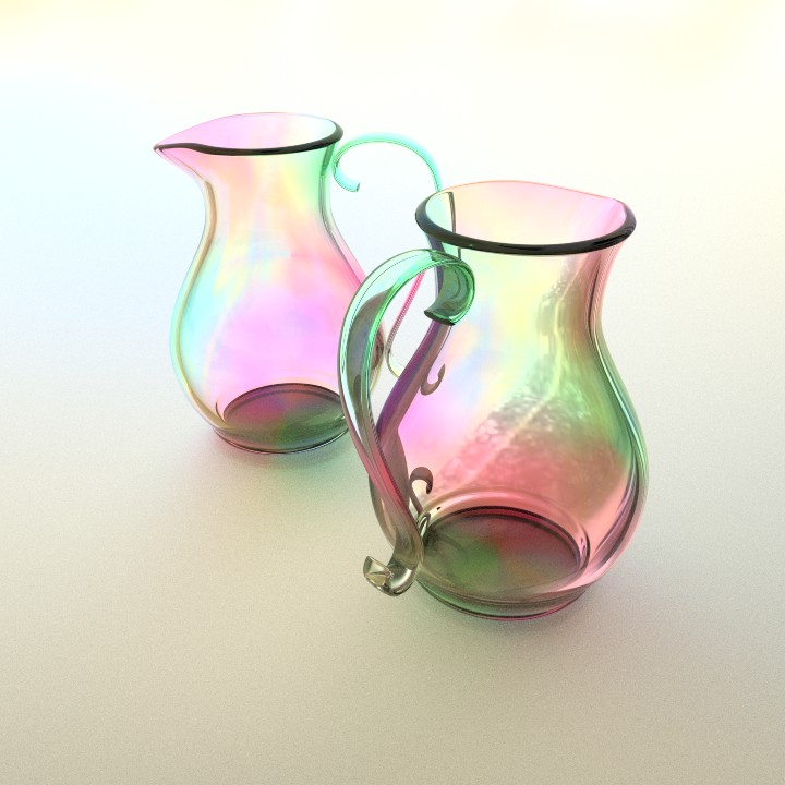 Rainbowy shimmering vase preview image 1